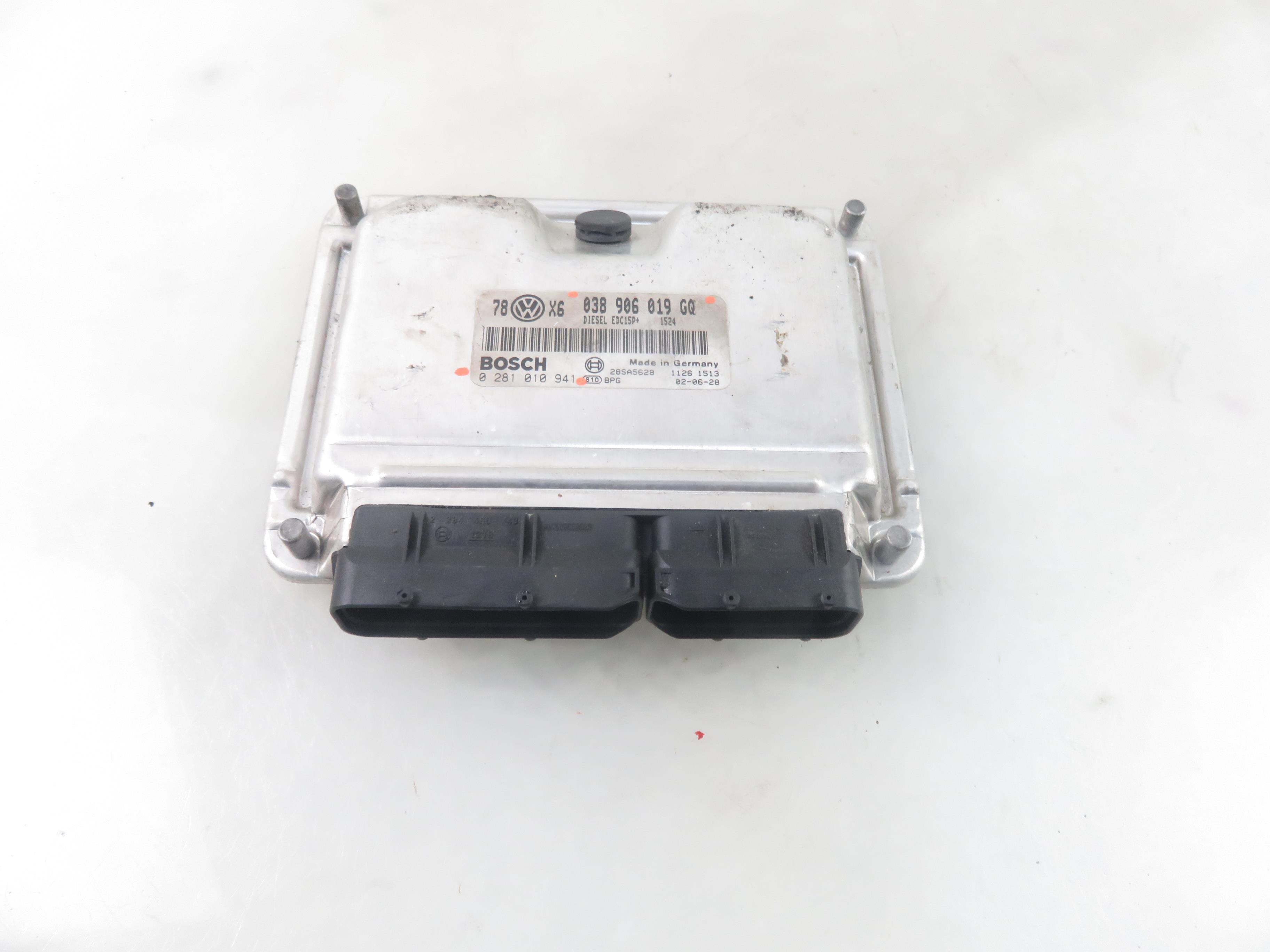 AUDI A4 B6/8E (2000-2005) Control Unit 038906019GQ, 0281010941 25830509