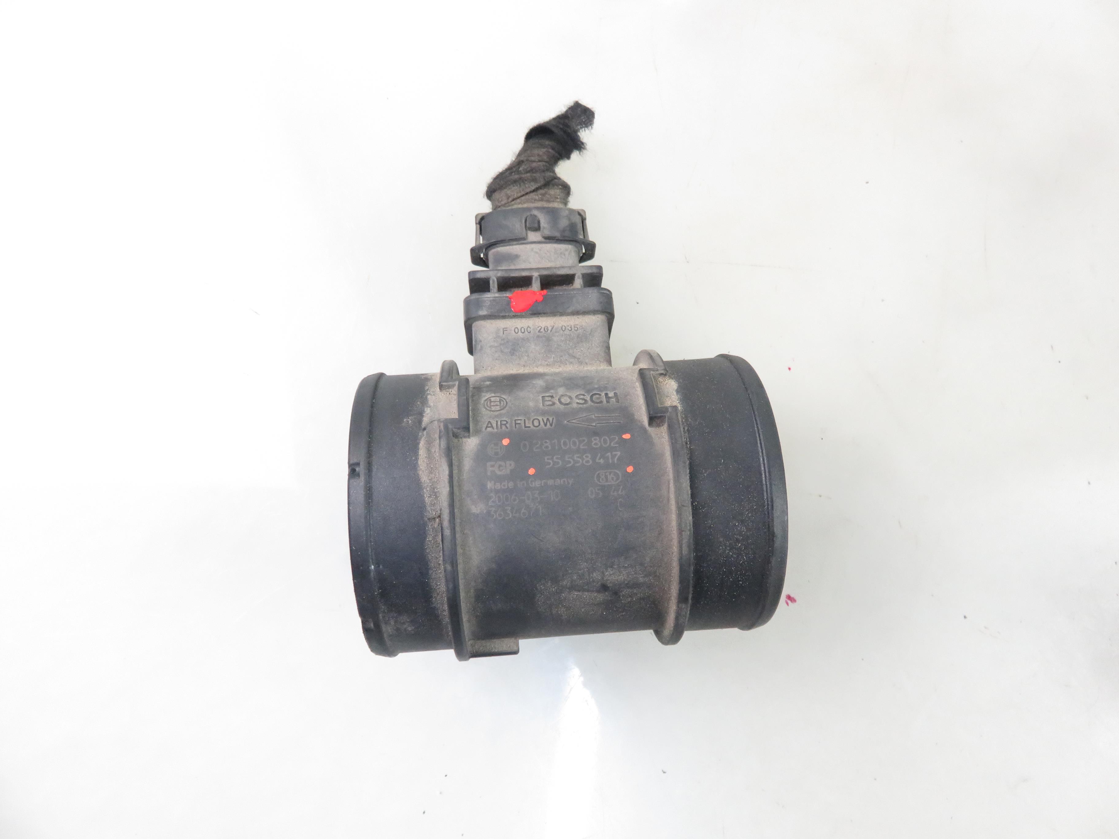 OPEL Meriva 1 generation (2002-2010) Mass Air Flow Sensor MAF 0281002802,55558417 25748044