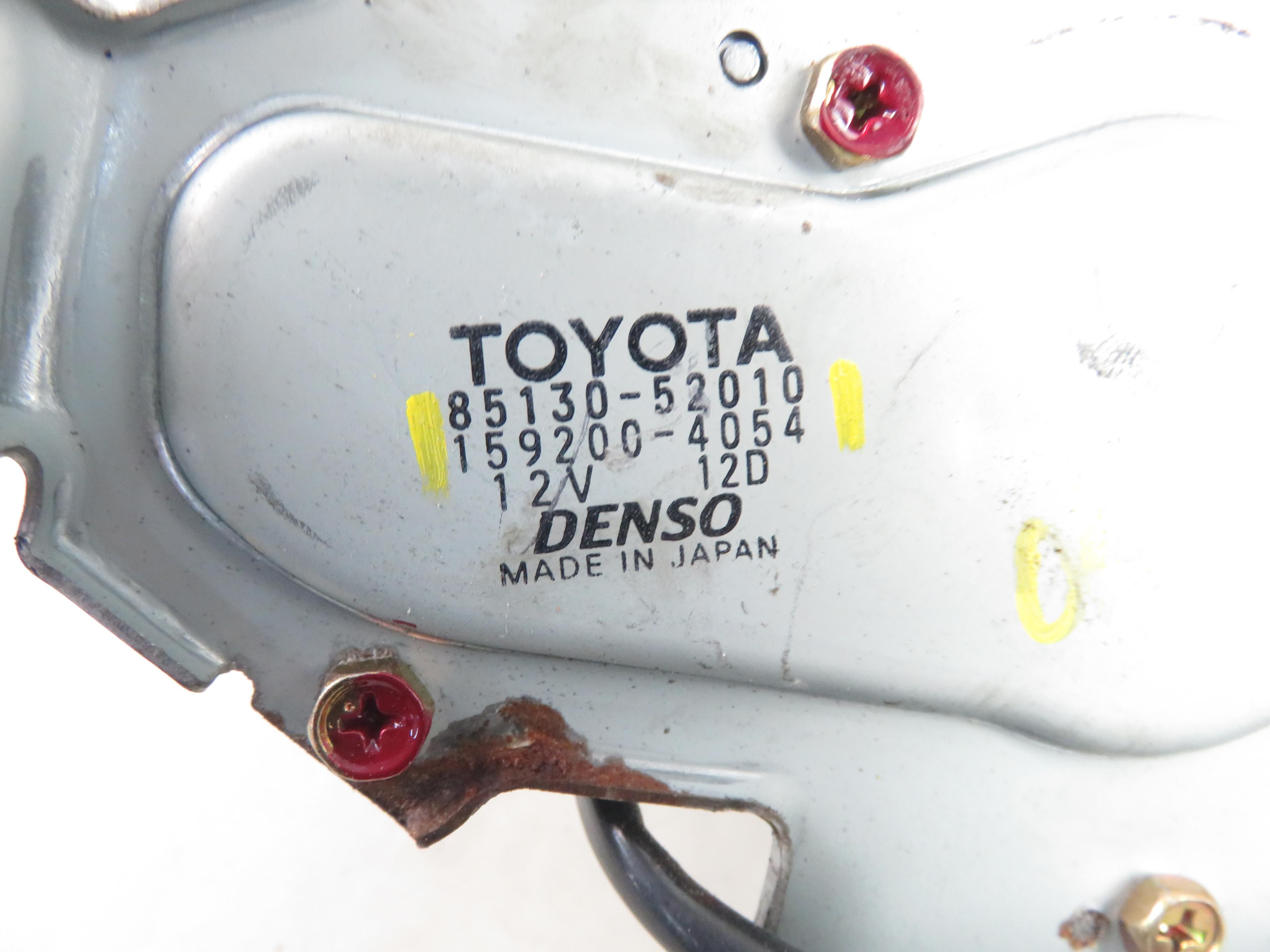 TOYOTA Yaris 1 generation (1999-2005) Tailgate  Window Wiper Motor 8513052010, 1592004054 25747976