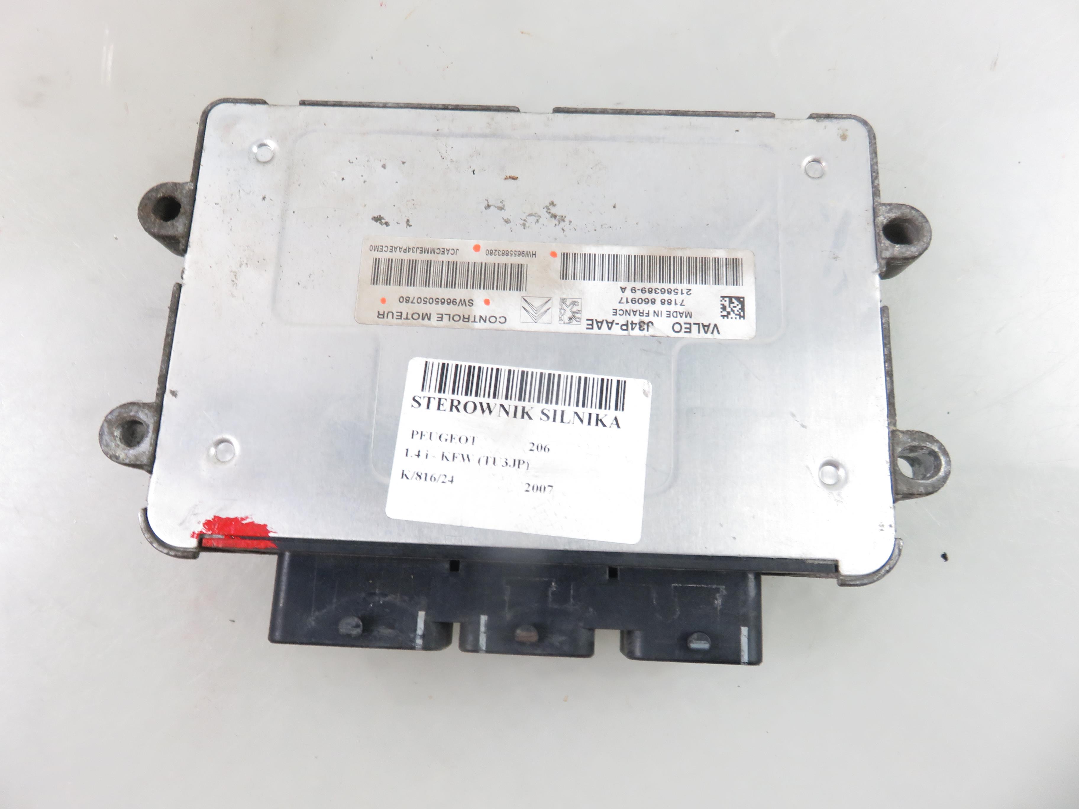 PEUGEOT 206 1 generation (1998-2009) Unitatea de control SW9665050780, HW9655883280 25758601